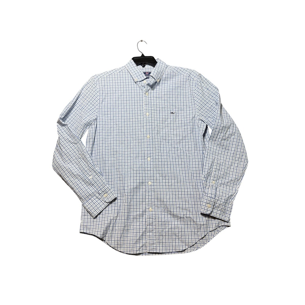 Vineyard‎ Vines Tucker Shirt Mens Medium Blue Excellent Plaid Button Down